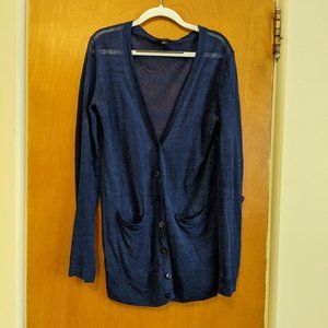 Ann Taylor Blue Cardigan
